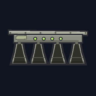 The Quad Cluster as drawn in the hangar.