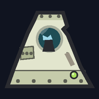 The Command Pod as drawn in the hangar.