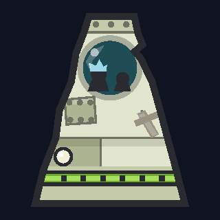 The Crew Capsule as drawn in the hangar.