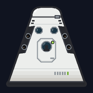 The Crew Capsule L as drawn in the hangar.
