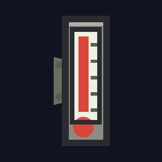 The Thermometer as drawn in the hangar.